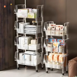 3-Tier Acrylic Trolley